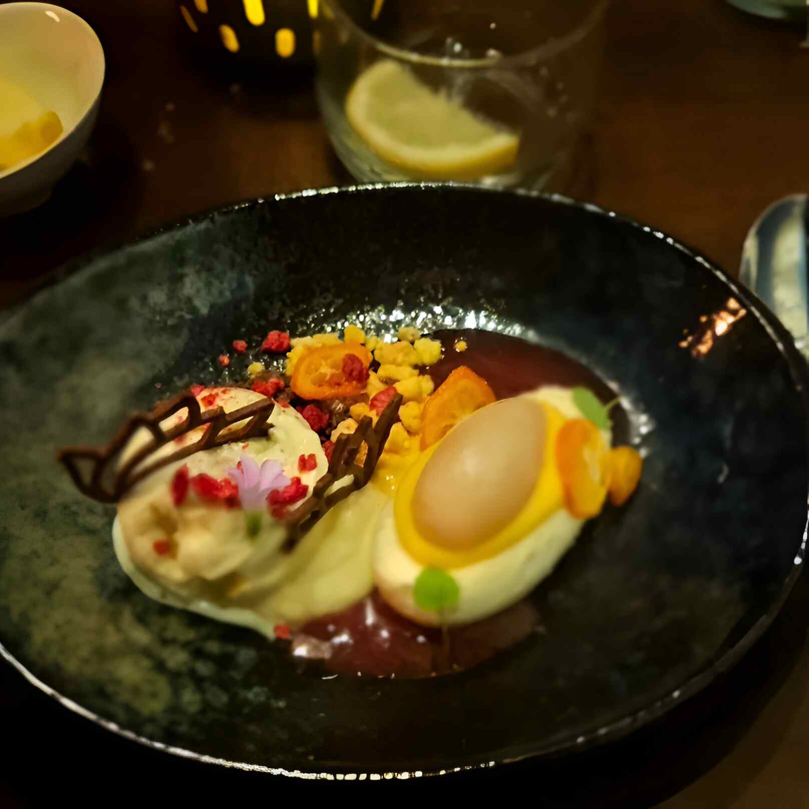 Gourmet dish presentation